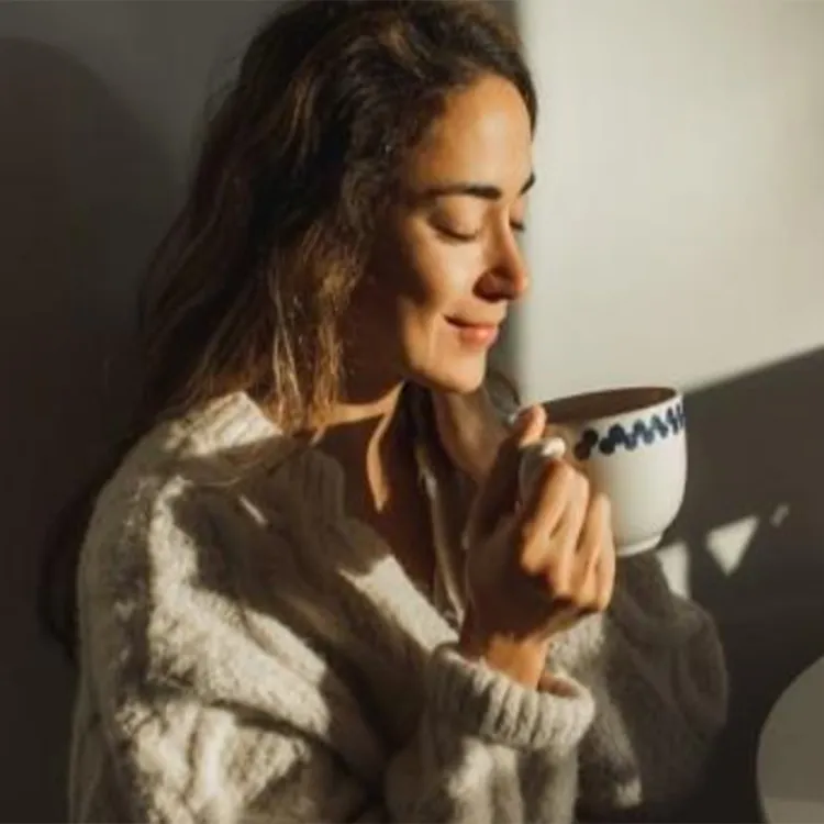 nescafe girl with a cup