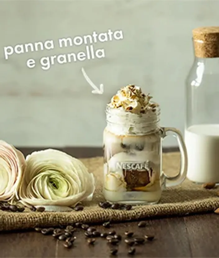 Panna montata e granella