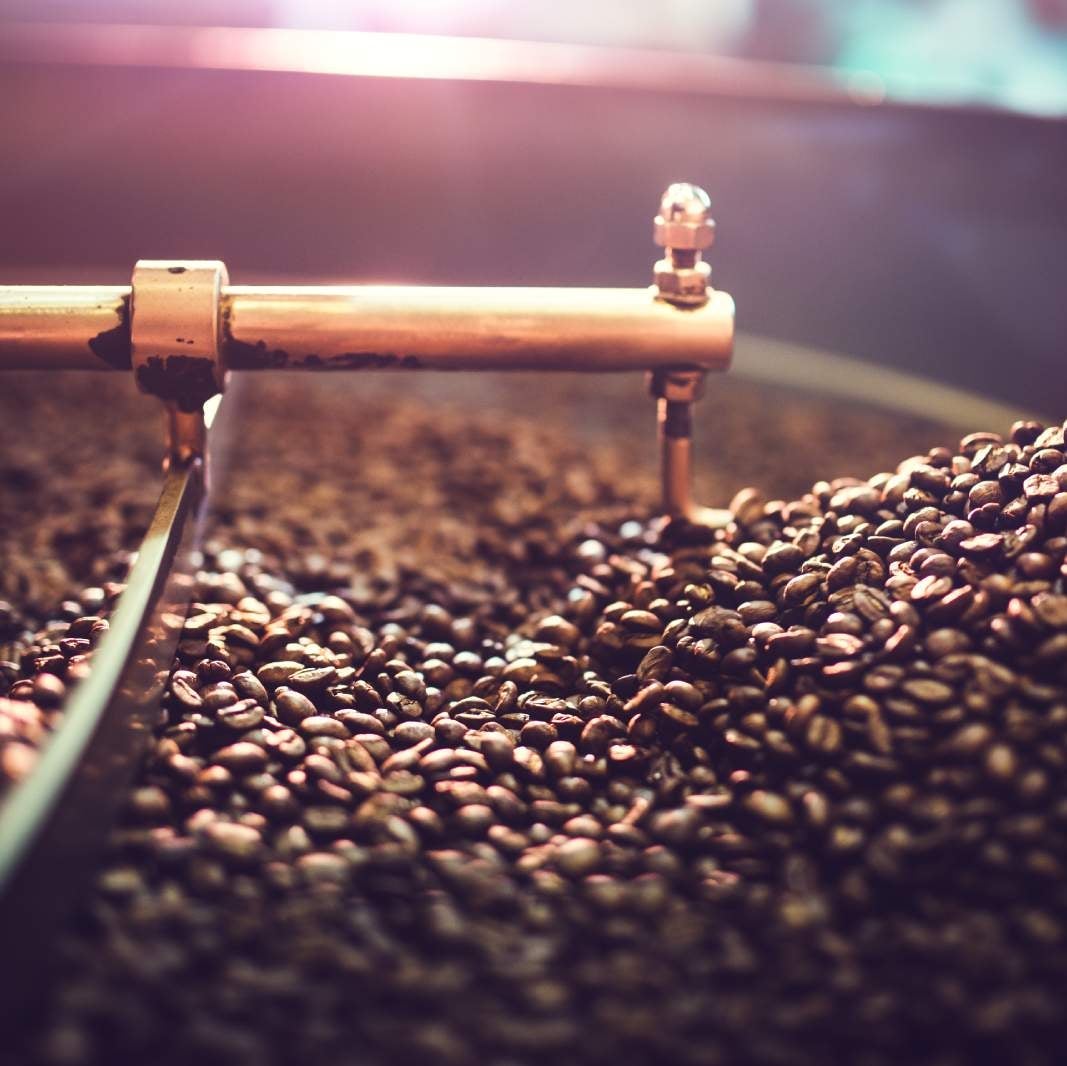 roasting coffee beans