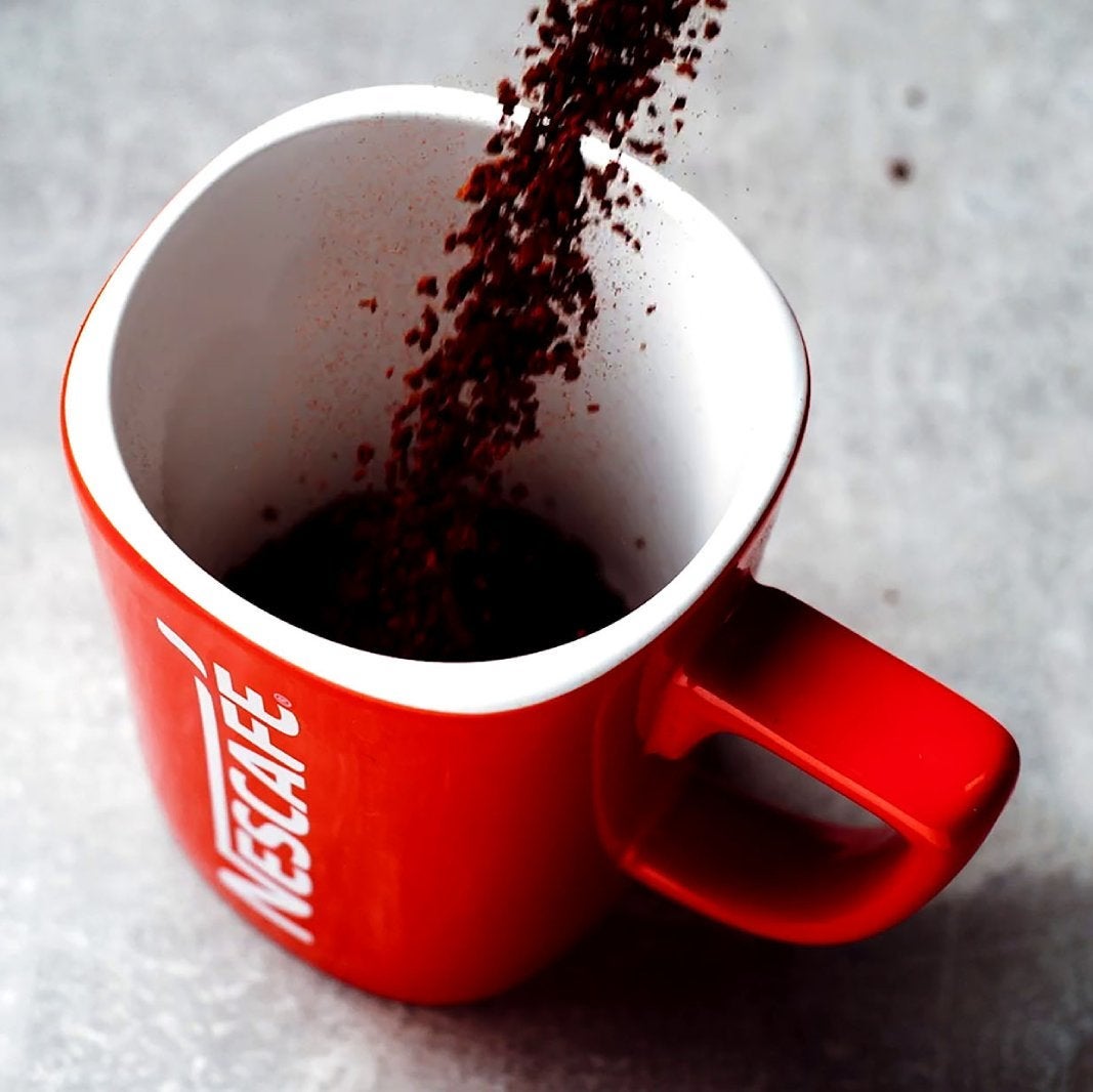 pure soluble coffee granules