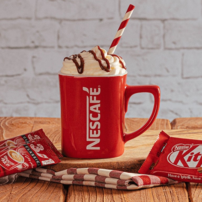 كيت كات مع نسكافيه شيك