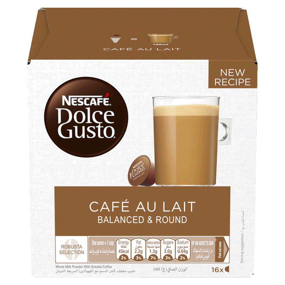Dolce Gusto Café Au Lait capsules