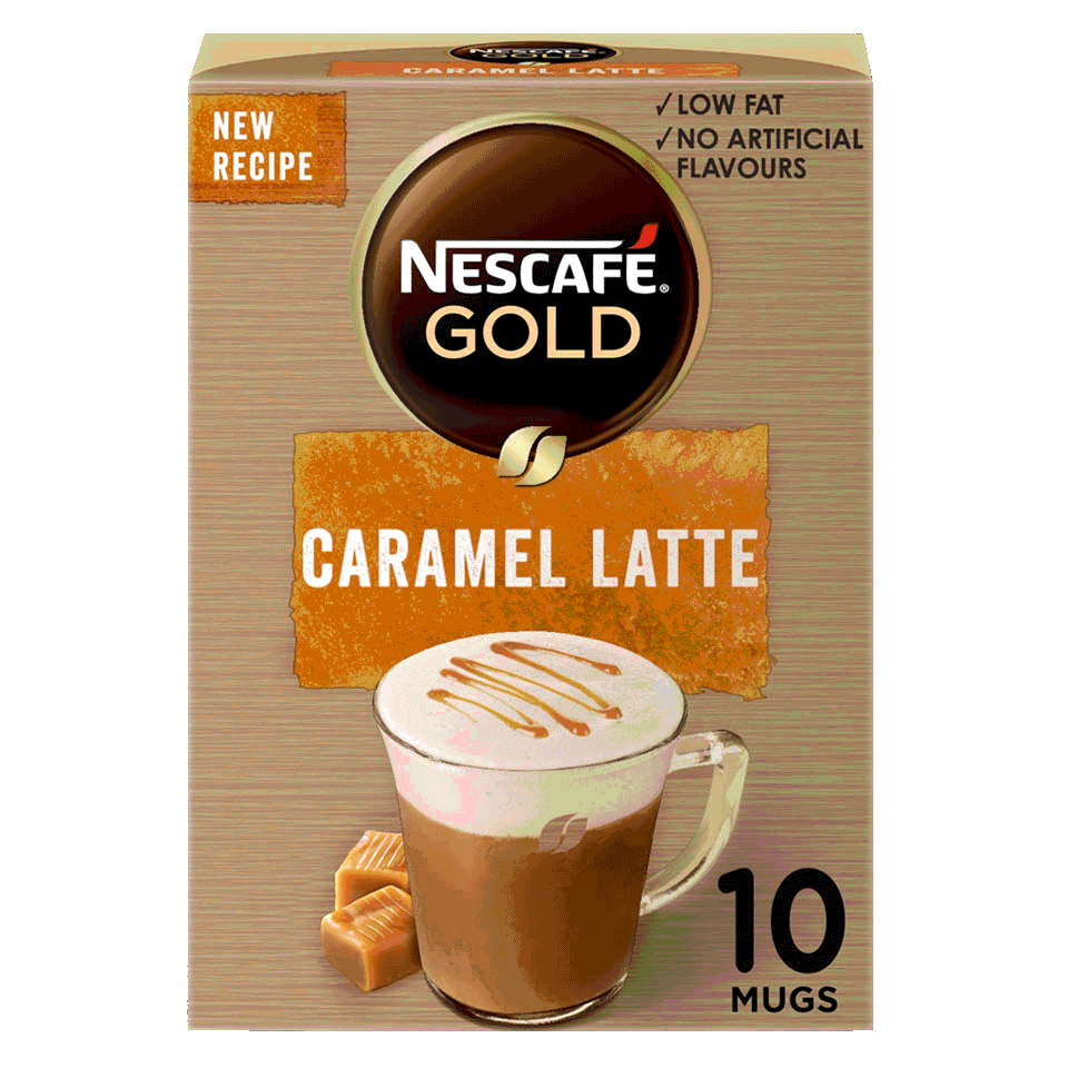 gold caramel latte