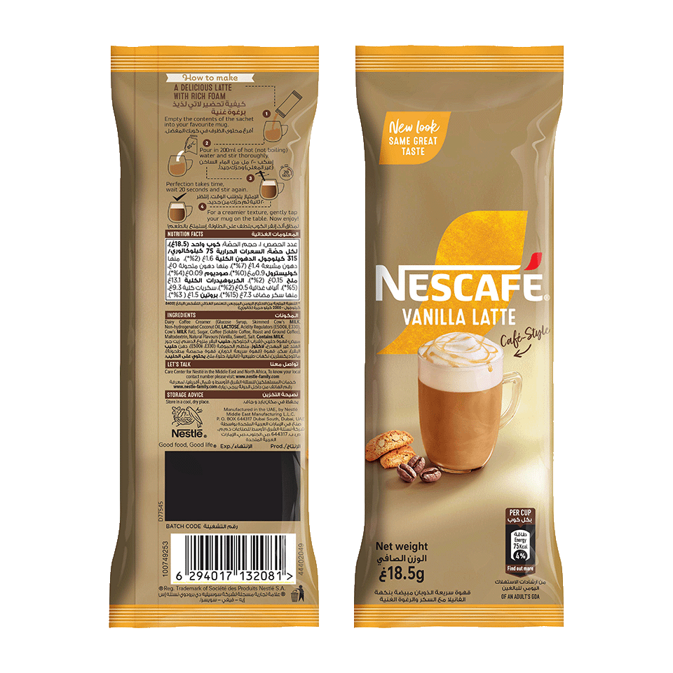 Nescafé Gold vanilla latte coffee