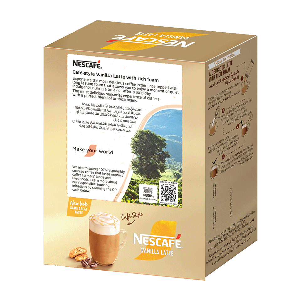 Nescafé Gold vanilla latte coffee