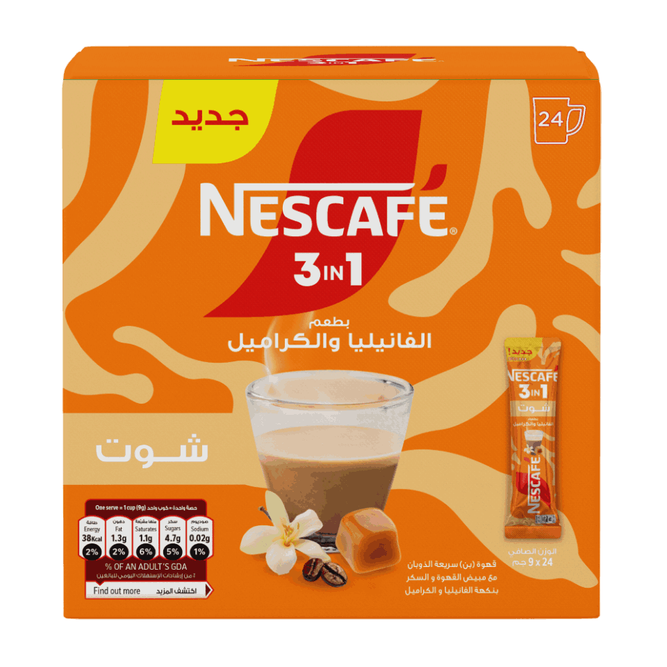 3in1 Shot Vanilla & Caramel