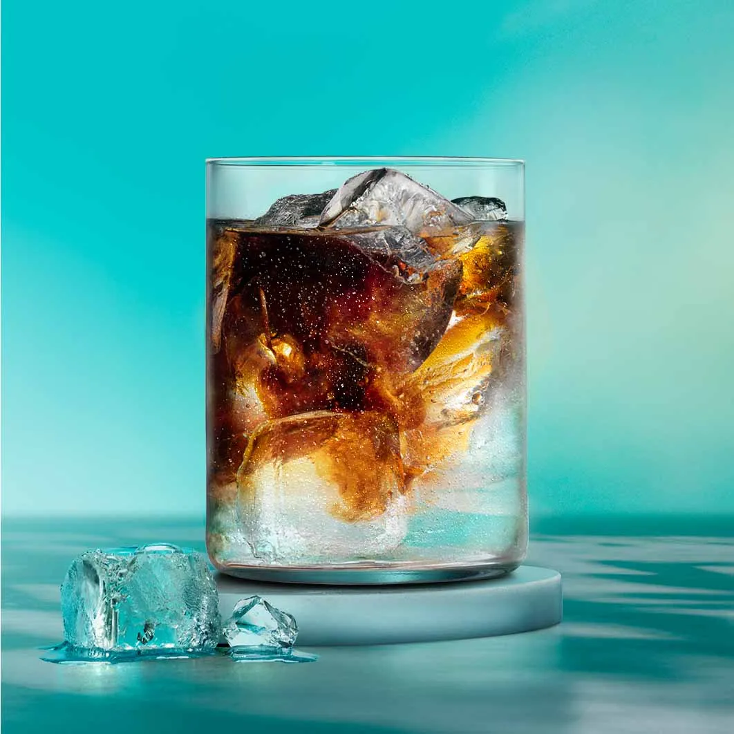 A glass of iced Americano 