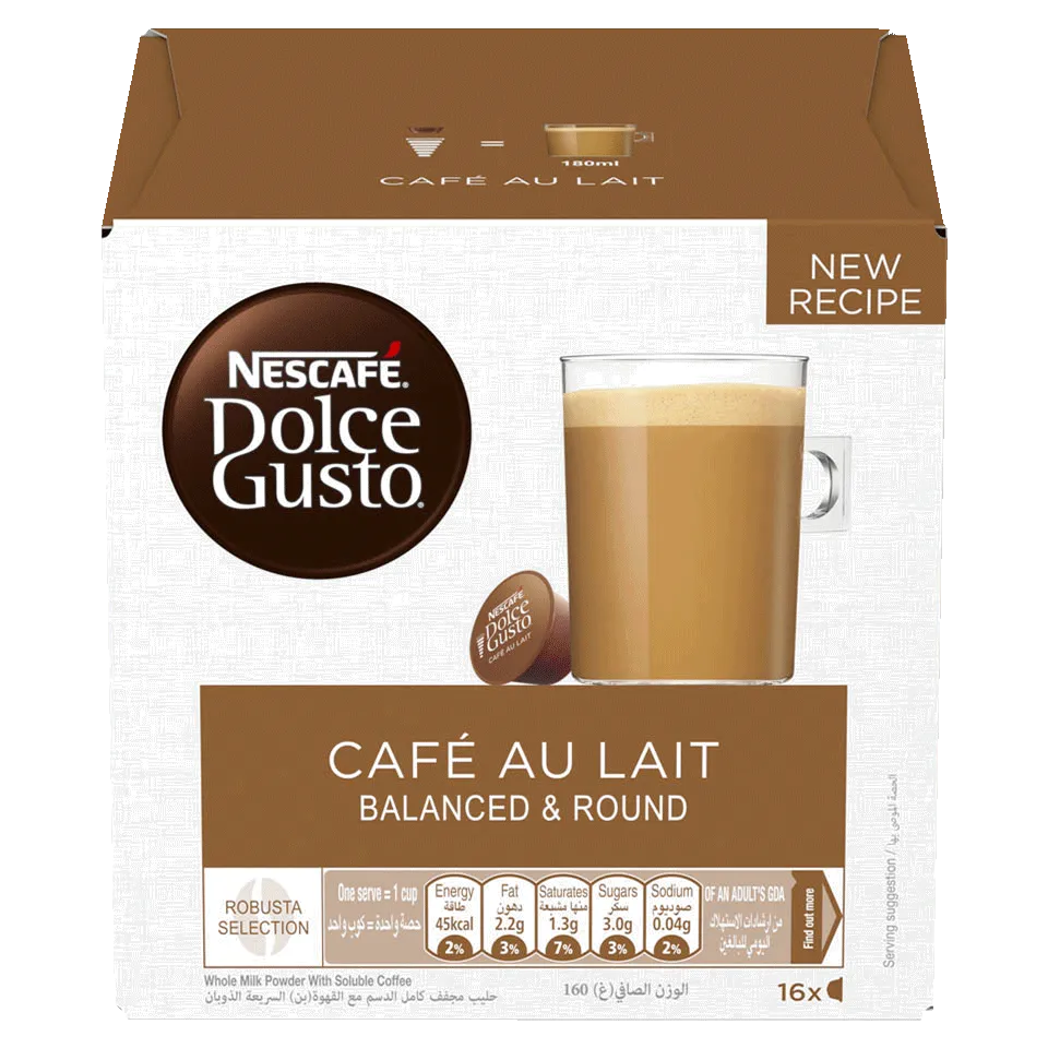 Dolce Gusto Café Au Lait capsules