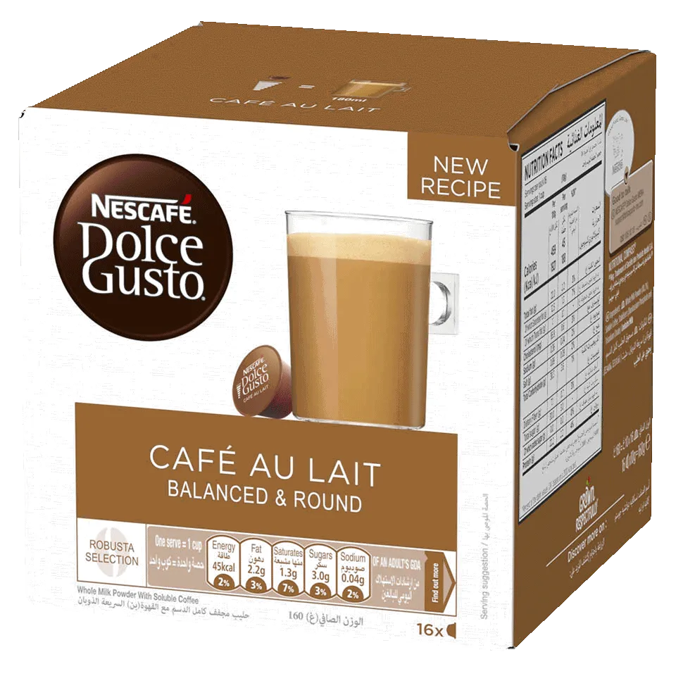 Dolce Gusto Café Au Lait capsules