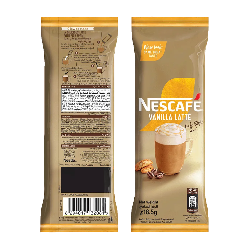 Nescafé Gold vanilla latte coffee