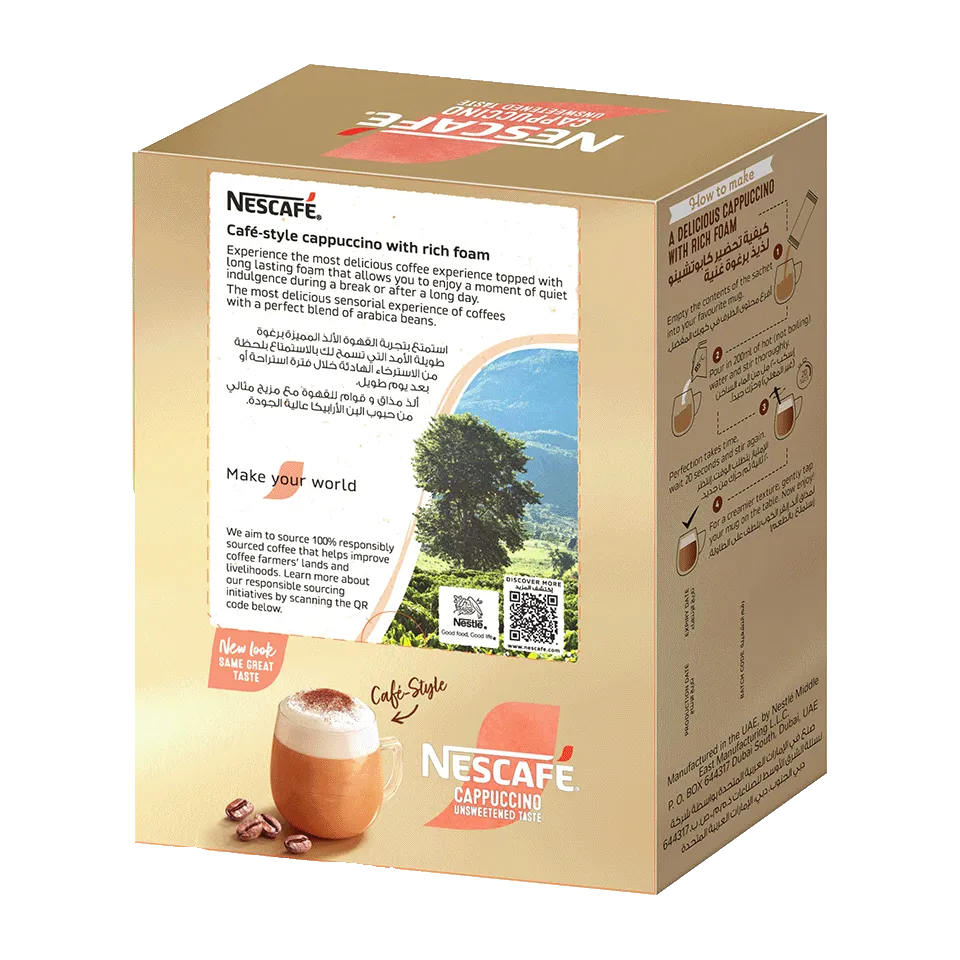 Nescafé Gold cappuccino unsweetened coffee
