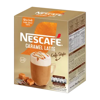Nescafe Gold caramel latte coffee