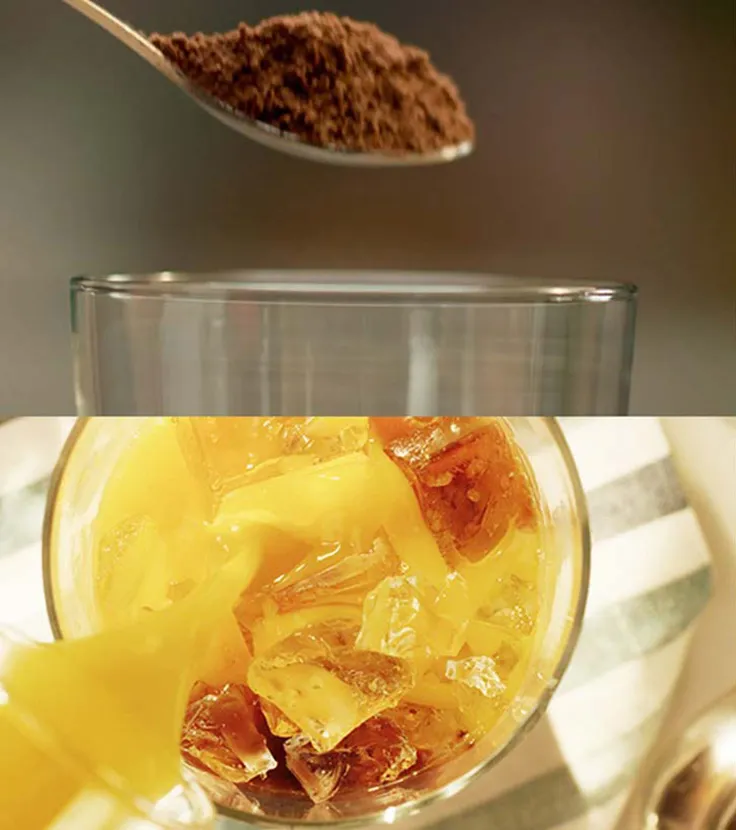 NESCAFÉ Mango Frappé step 1