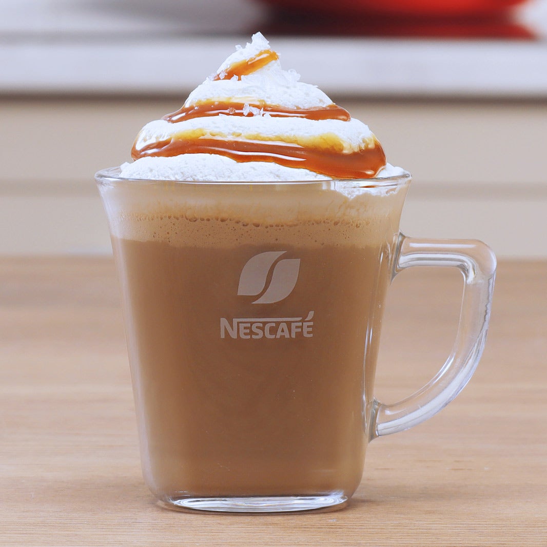 Receta latte caramelo con sal