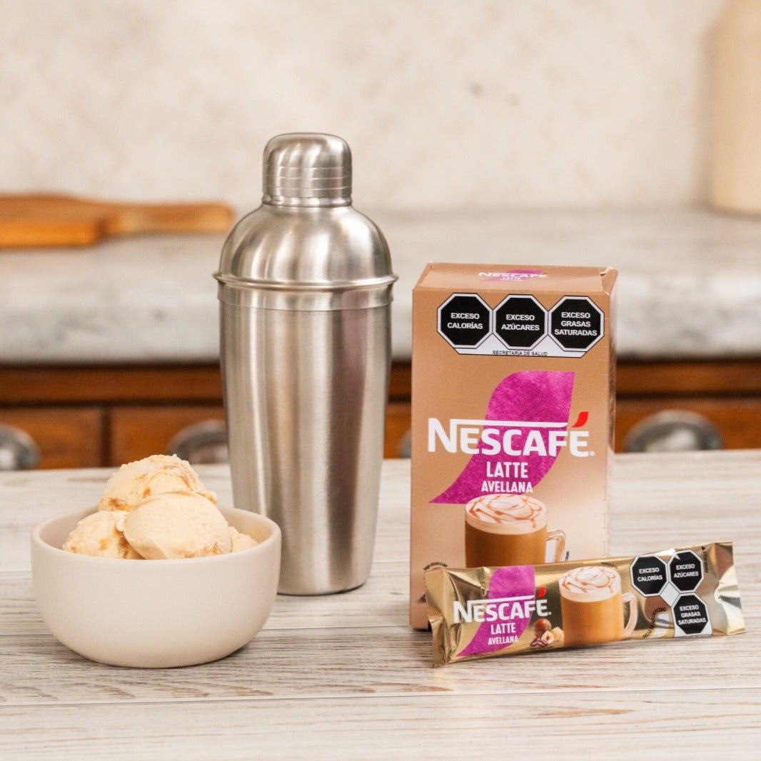 Hazelnut shaken latte