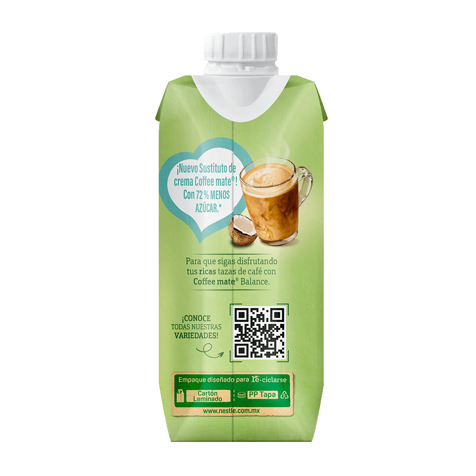 Coffee mate Líquido hecho a base de coco