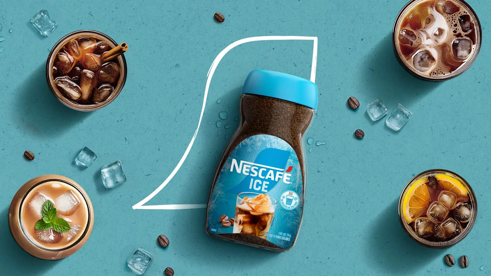 Surtido de productos de café frío NESCAFÉ