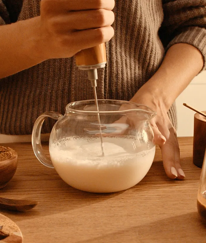 Espuma la leche