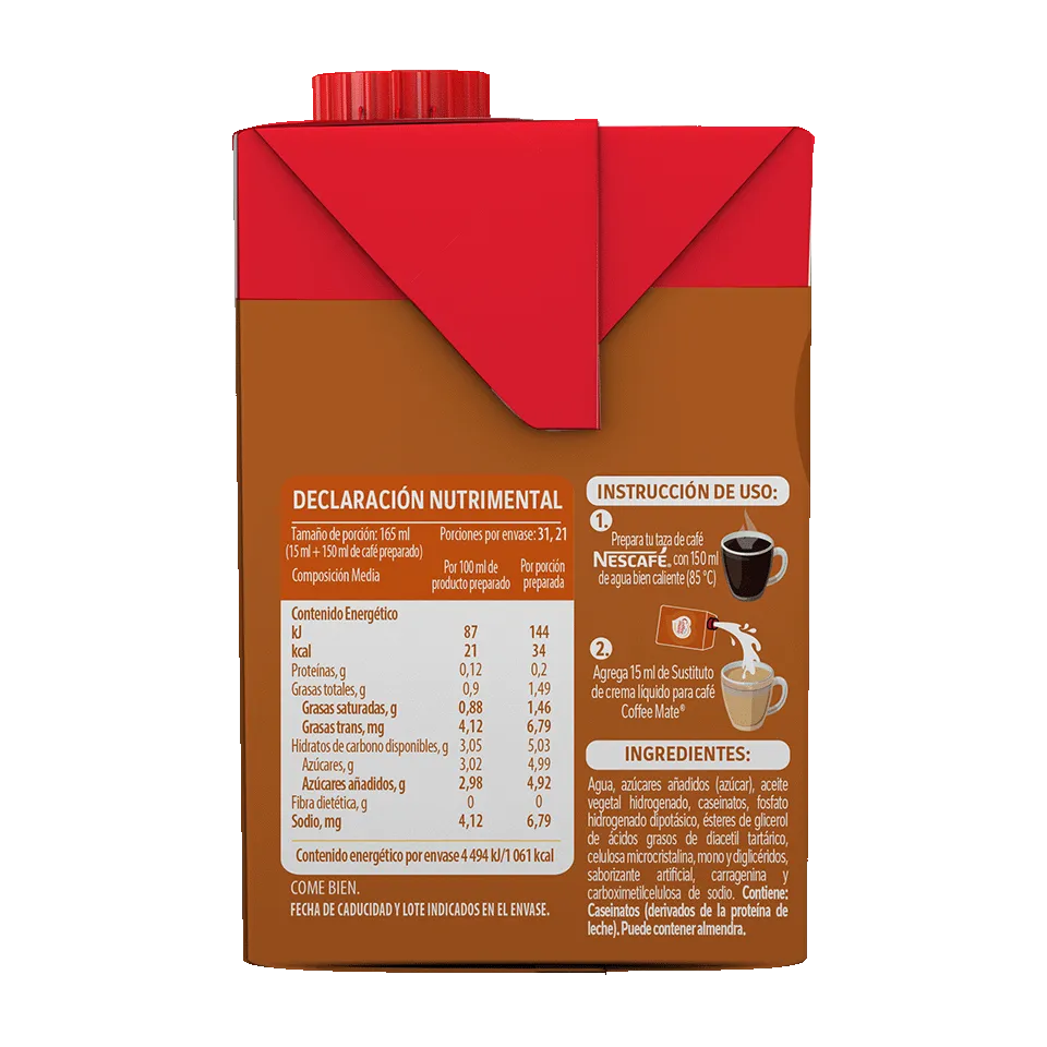 Imagen de producto Coffee mate líquido Caramelo