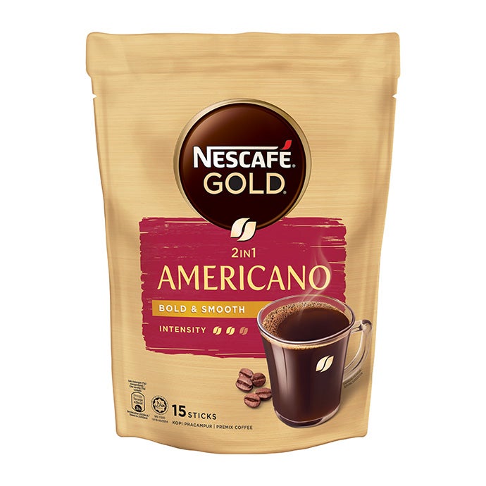  Nescafe Gold Premium Mixes Packaging_Americano_Front