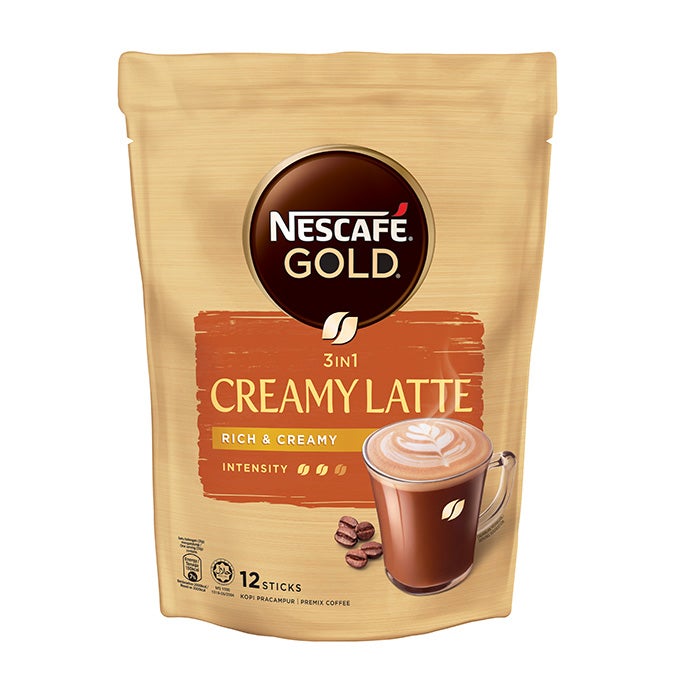  Nescafe Gold_Premium Mixes_Packaging Revamp_Pouch_Creamy Latte_Front
