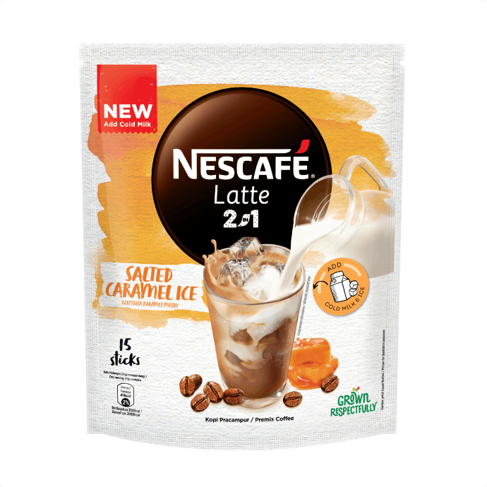  Nescafe_Latte Iced Range E-Content_Product Info_Salted Caramel_Pouch Front