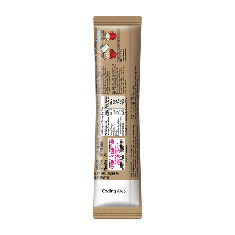 NESCAFÉ 3in1 White Coffee Less Sugar