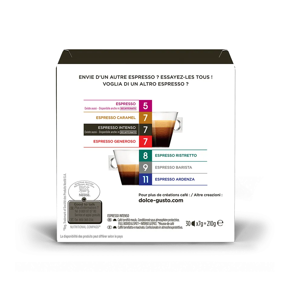 Dolce Gusto Espresso Intenso pods