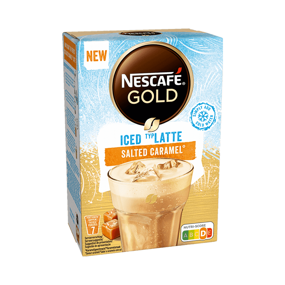 NESCAFÉ GOLD Ice Salted Caramel Latte side