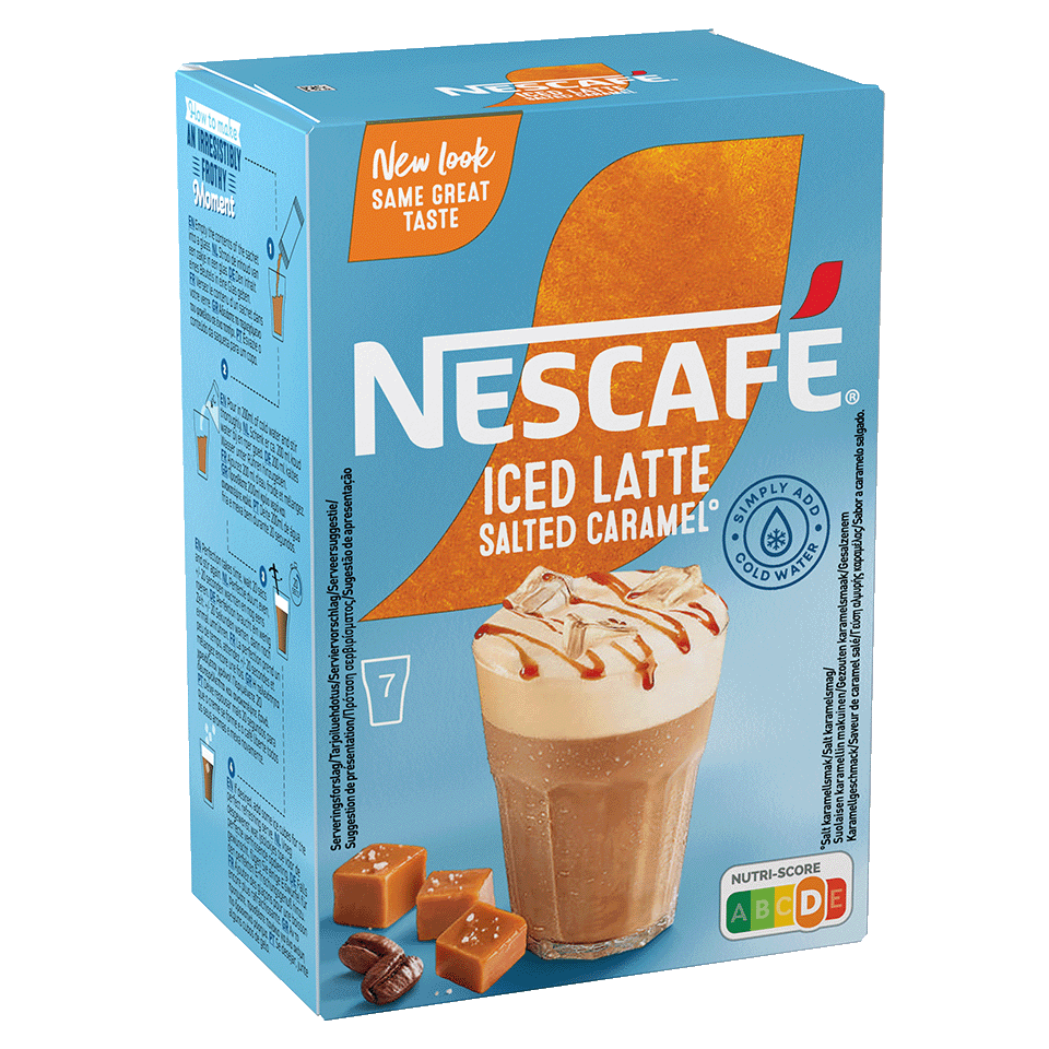 NESCAFÉ GOLD Ice Salted Caramel Latte side