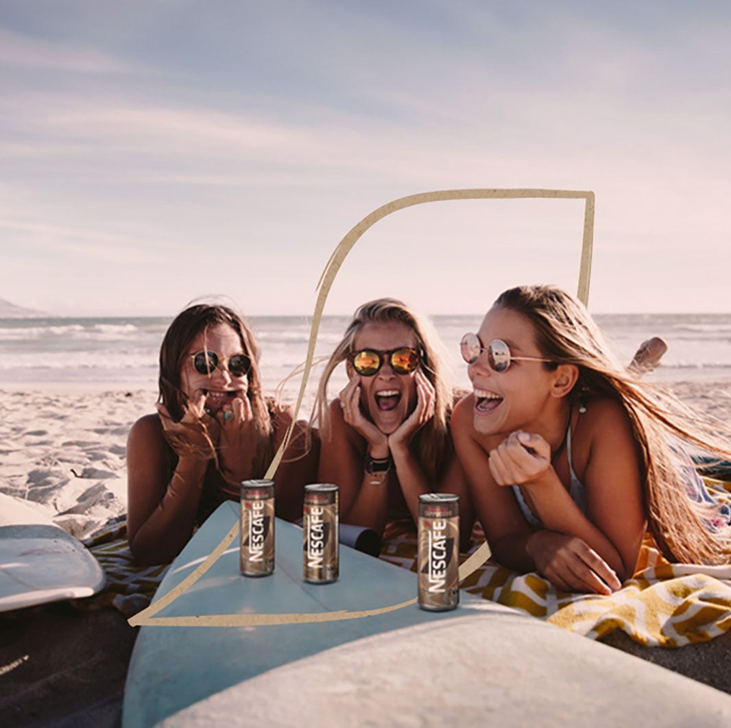 caramel latte blikje on the go