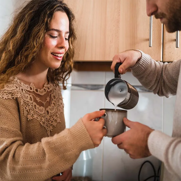 heerlijke zelfgemaakte cappuccino