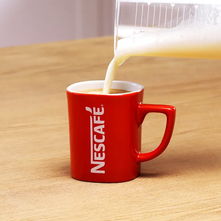 Café au Lait met Ahornasiroop Stap 5