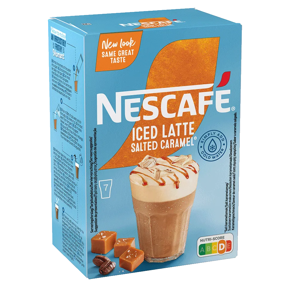 NESCAFÉ GOLD Ice Salted Caramel Latte side
