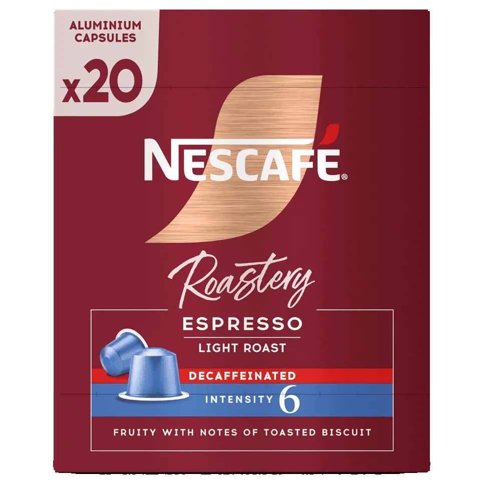NESCAFÉ® Espresso Light Roast Decaffeinated koffie capsule