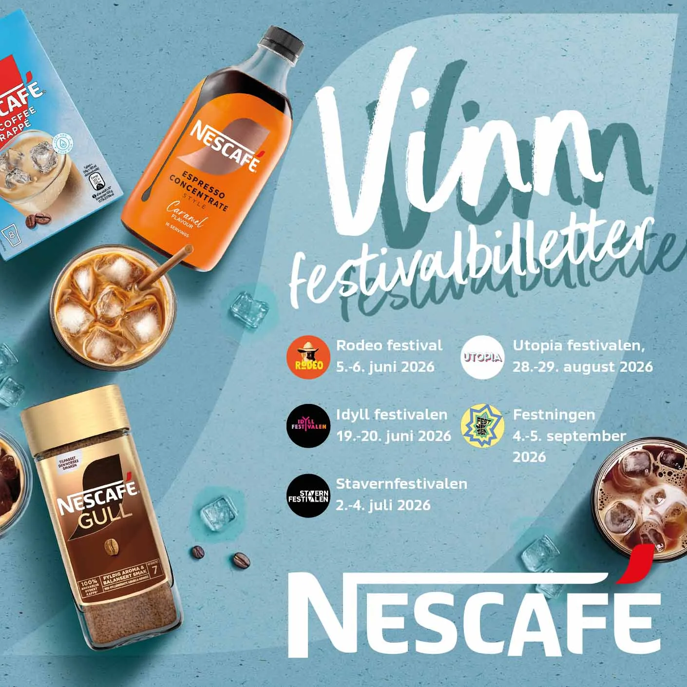 Tid For Iskaffe Vinn festivalbilletter til 5 ulike festivaler i Norge 2026!