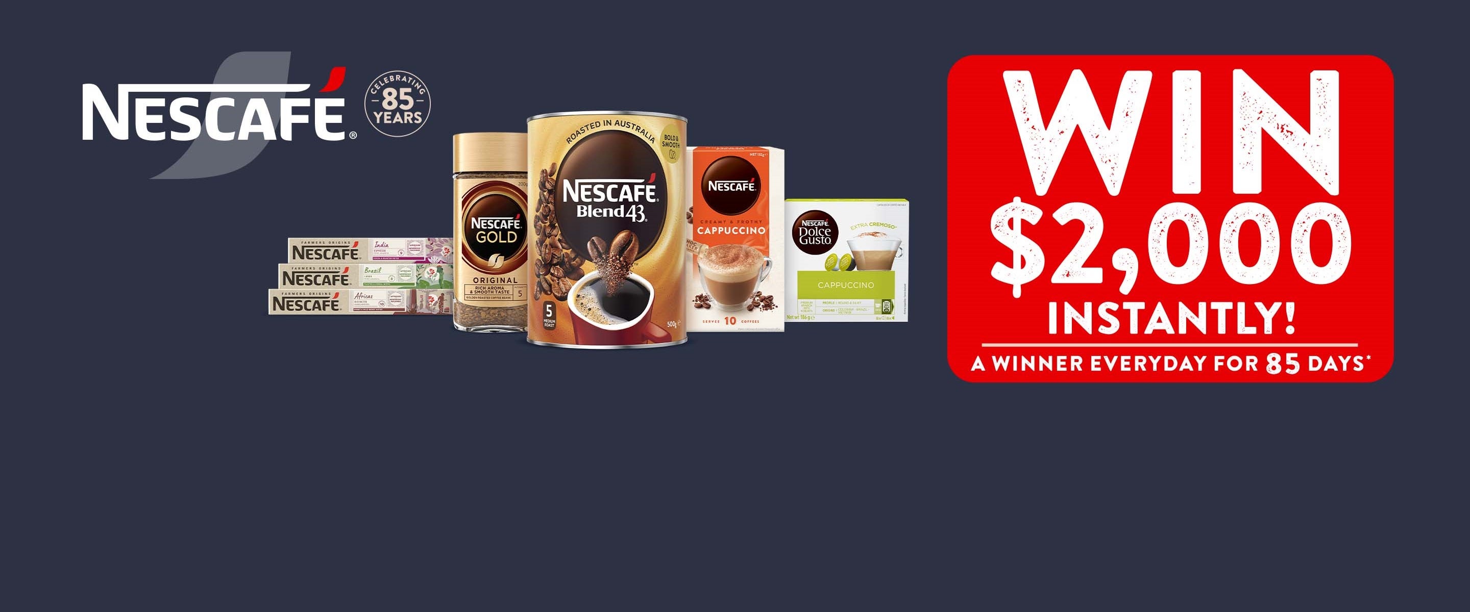 nescafé 85th anniversary promotion