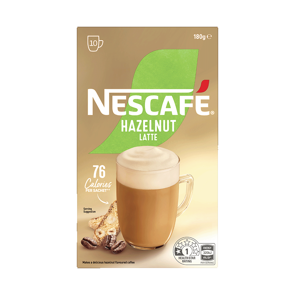 NESCAFÉ® Hazelnut Latte sachets