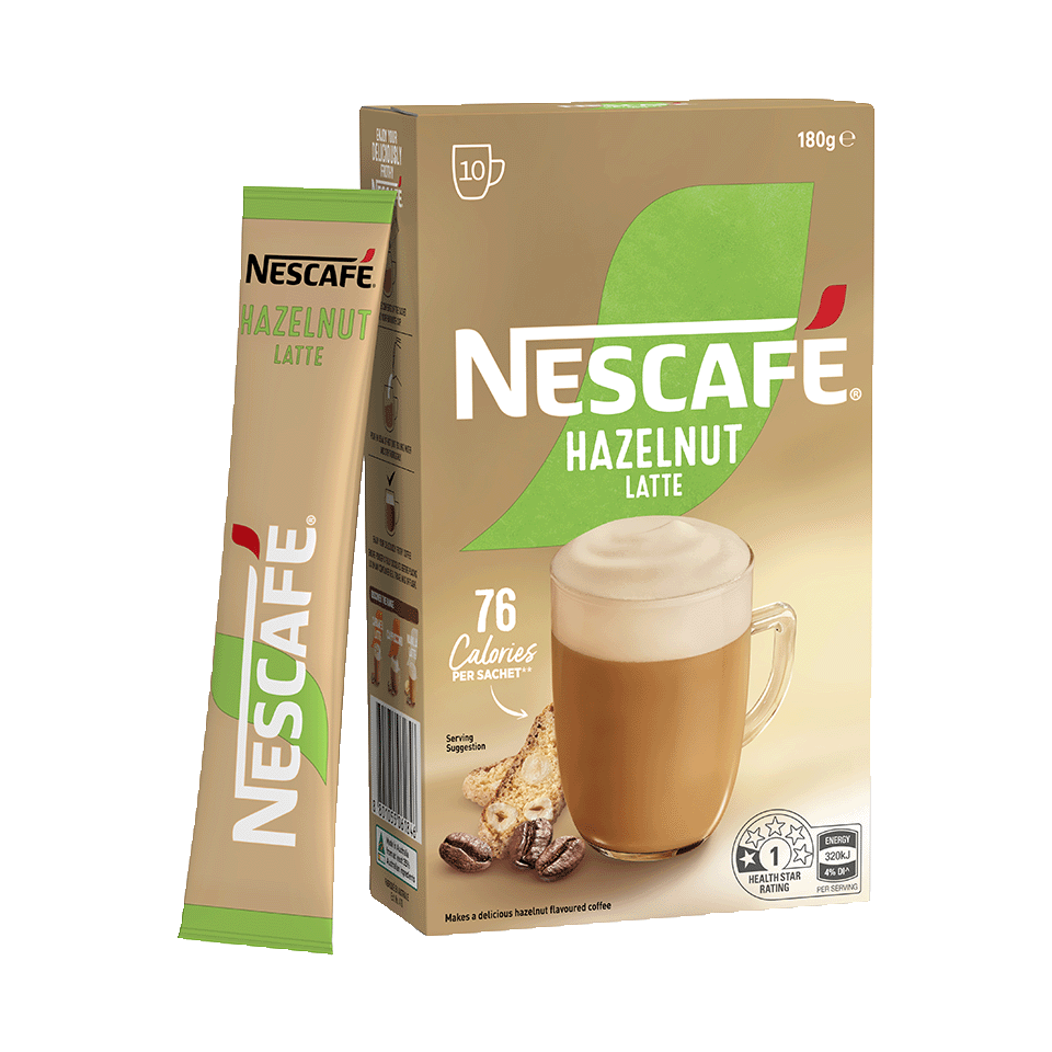 NESCAFÉ® Hazelnut Latte sachets