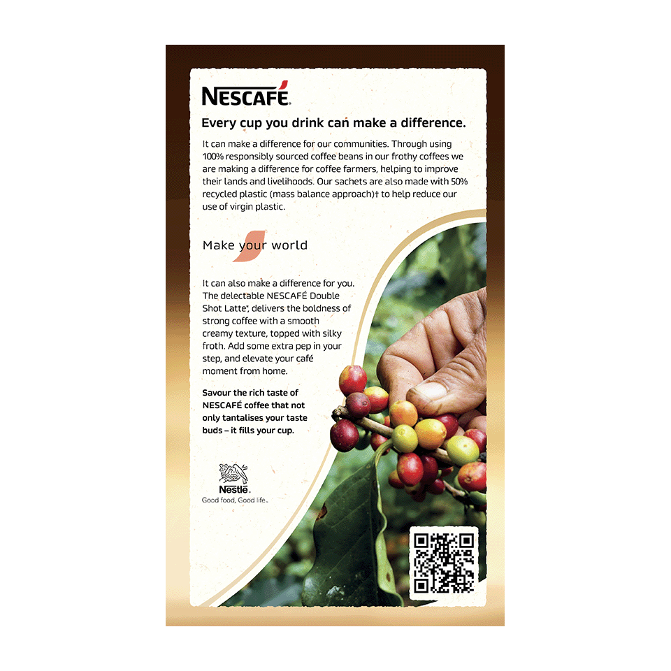 NESCAFÉ® Double Shot Latte sachets