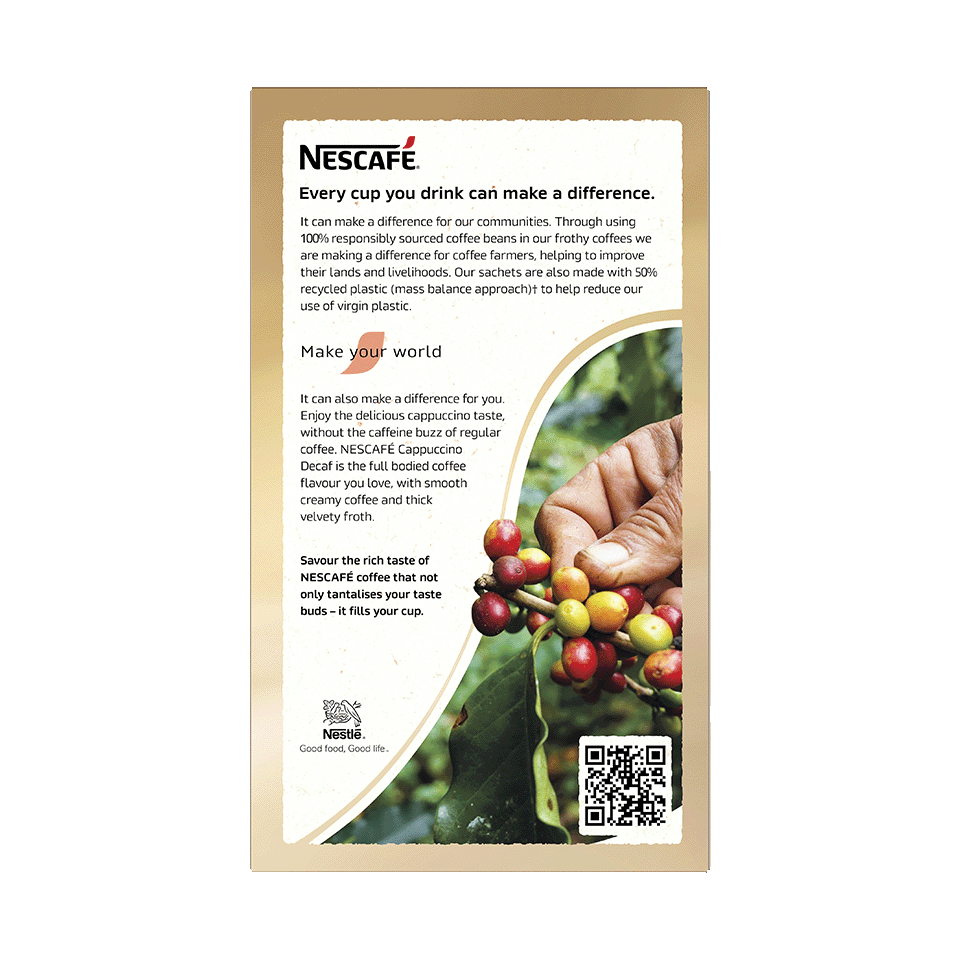 NESCAFÉ® Decaf Cappuccino sachets