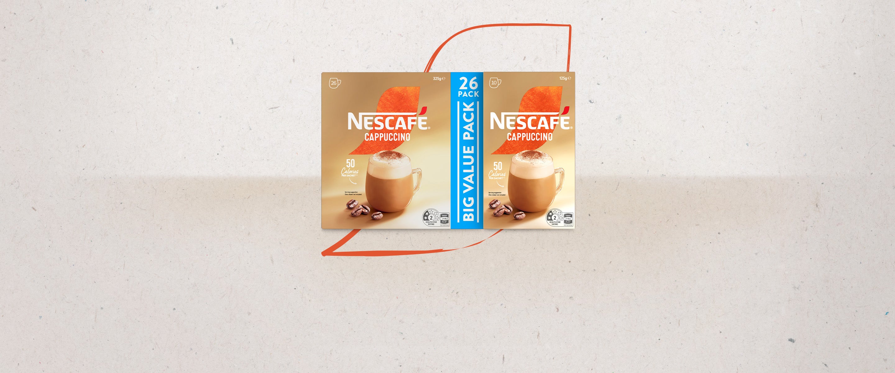 Nescafe cappuccino removes chocolate shaker