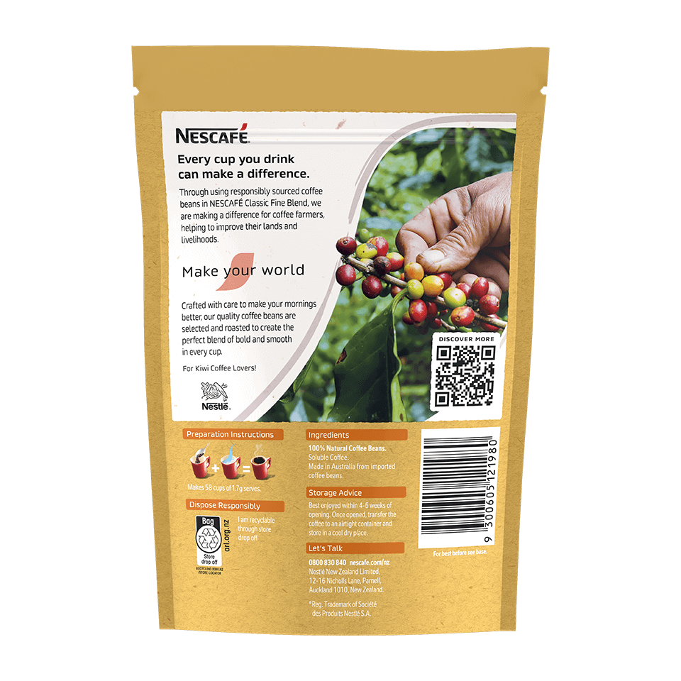 NESCAFÉ® Classic Fine Blend Instant Coffee