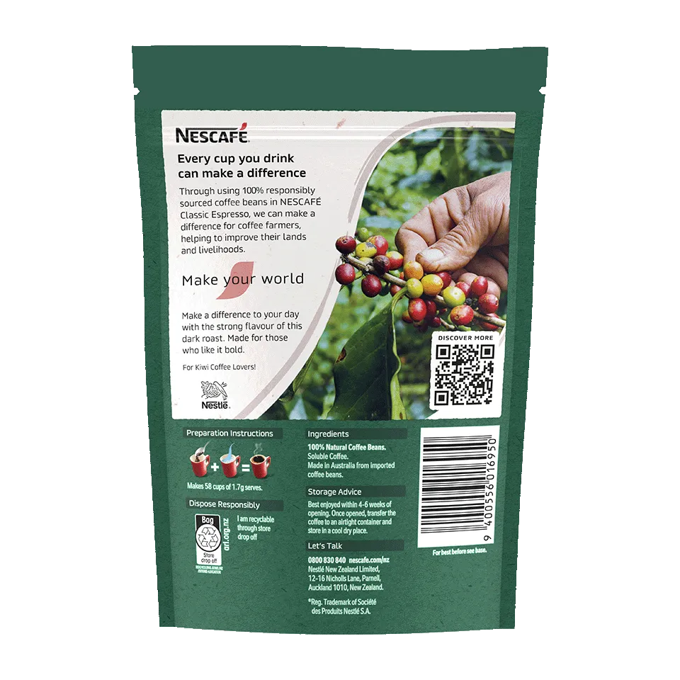 NESCAFÉ® Classic Espresso Instant Coffee