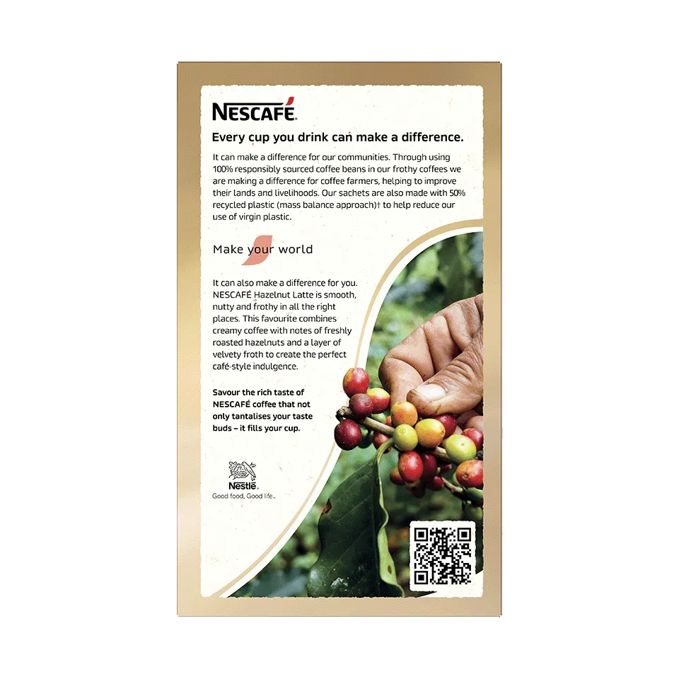 NESCAFÉ® Hazelnut Latte sachets