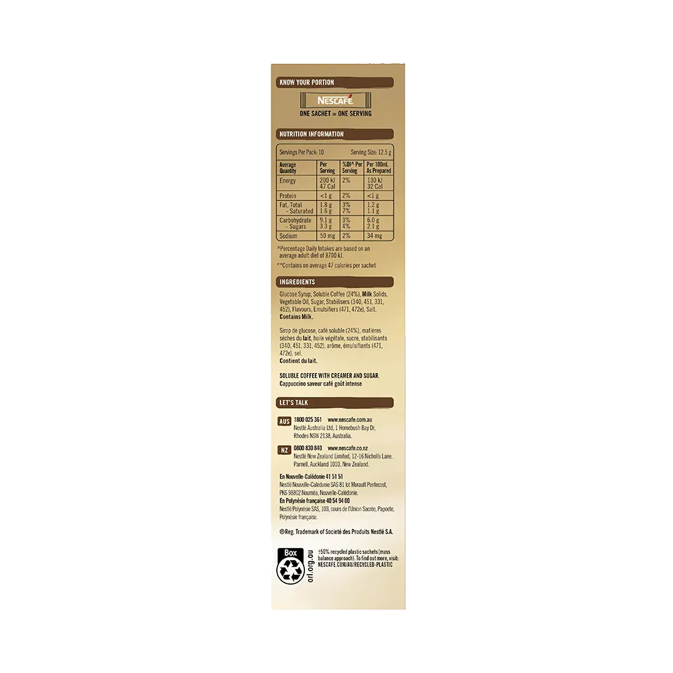 NESCAFÉ® Strong Cappuccino sachets