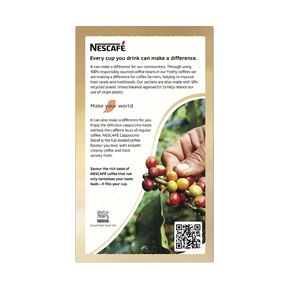 NESCAFÉ® Decaf Cappuccino sachets
