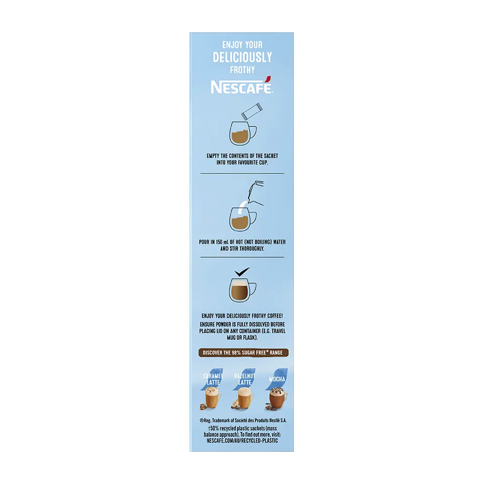 98% Sugar Free Latte