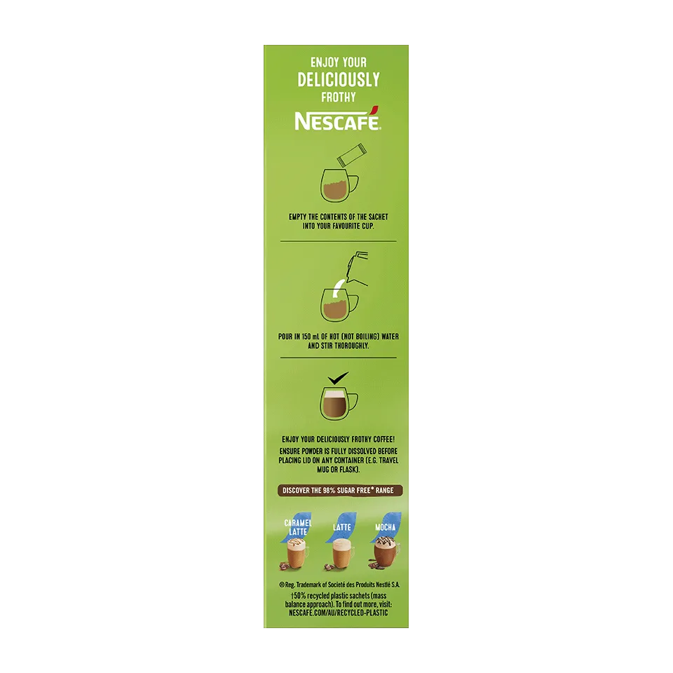 98% Sugar Free Hazelnut Latte