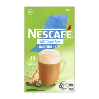 98% Sugar Free Hazelnut Latte